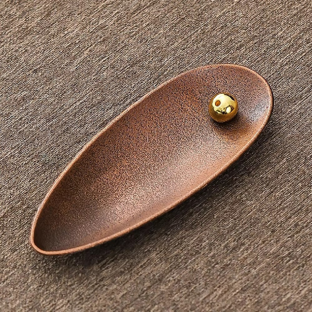 Incense Holder Alloy Copper Movable Bead & Ash Catcher
