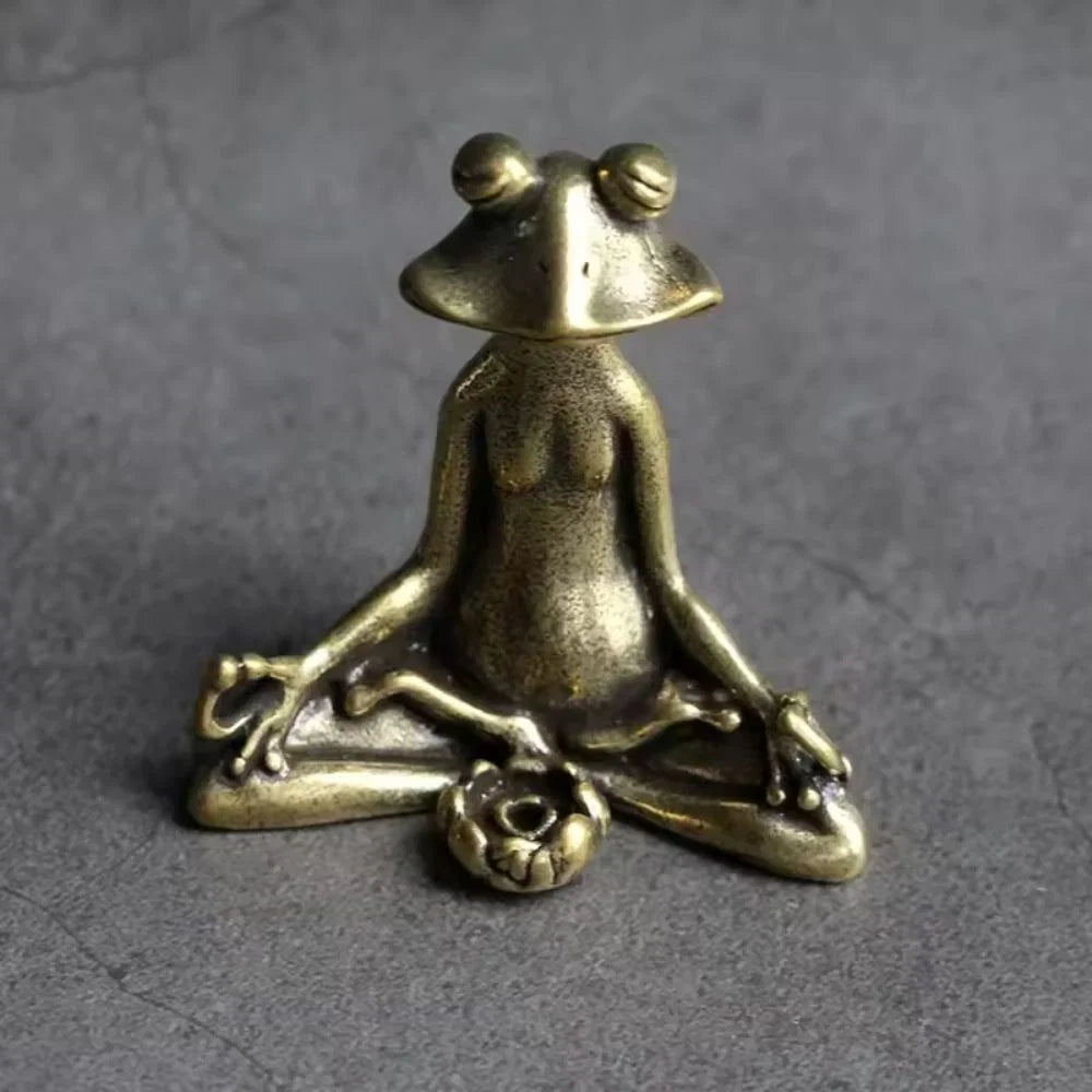 Incense Holder Meditative Lotus Pose Zinc Alloy