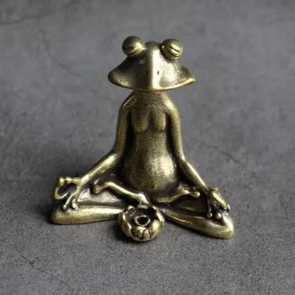Incense Holder Meditative Lotus Pose Zinc Alloy