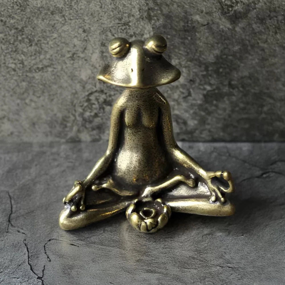 Incense Holder Meditative Lotus Pose Zinc Alloy