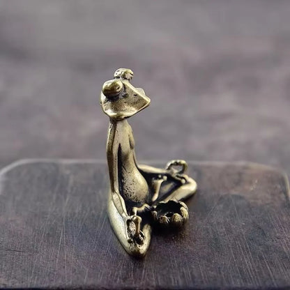 Incense Holder Meditative Lotus Pose Zinc Alloy