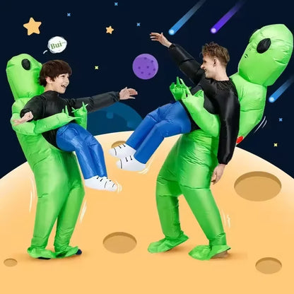 Inflatable Costume Alien Abduction Battery-Powered Fan