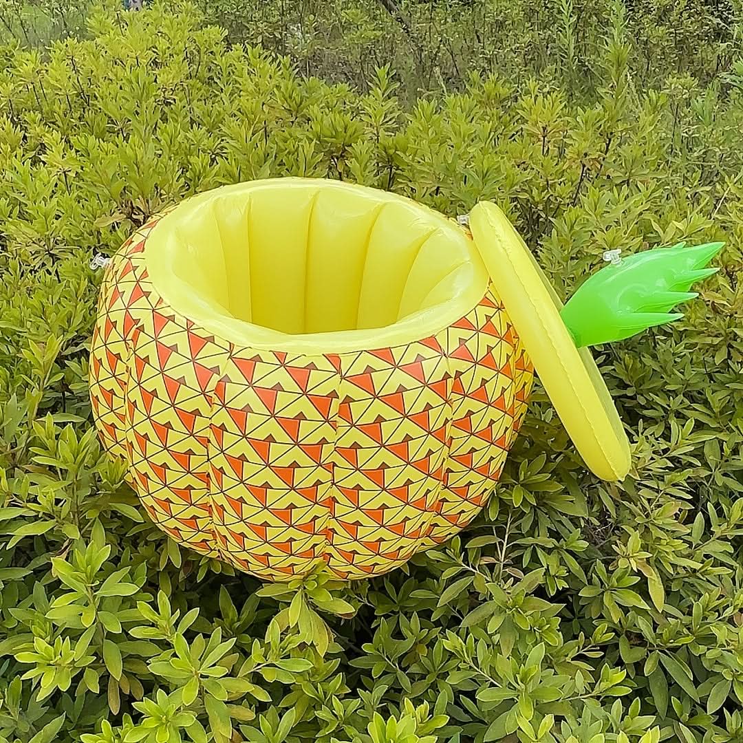 Inflatable Ice Bucket Pineapple Design Lightweight & Portable