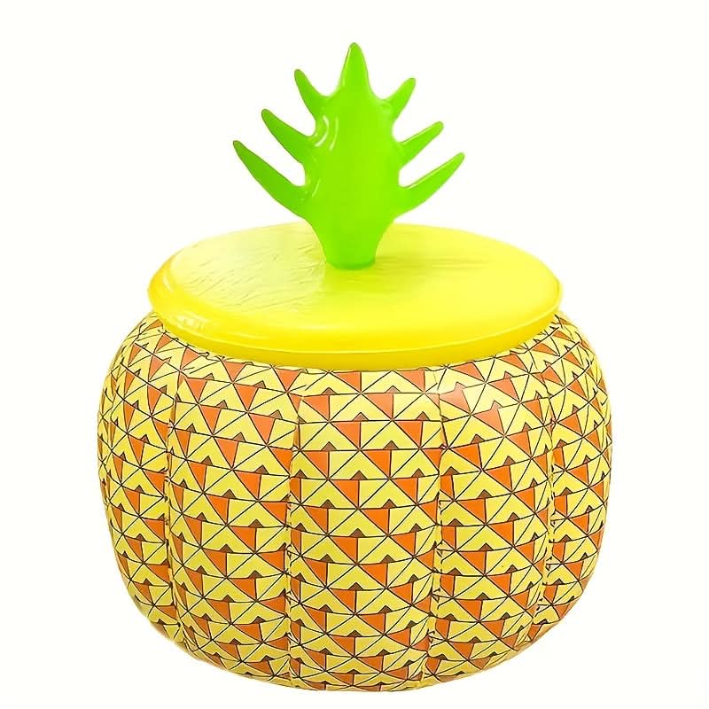 Inflatable Ice Bucket Pineapple Design Lightweight & Portable