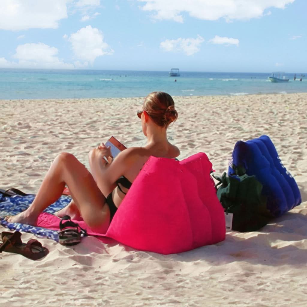 Inflatable Lounger Ergonomic Backrest Lightweight & Waterproof