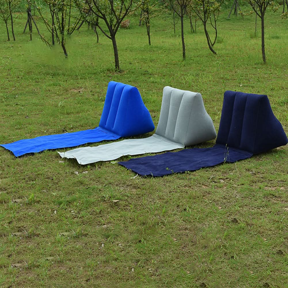 Inflatable Lounger Ergonomic Backrest Lightweight & Waterproof