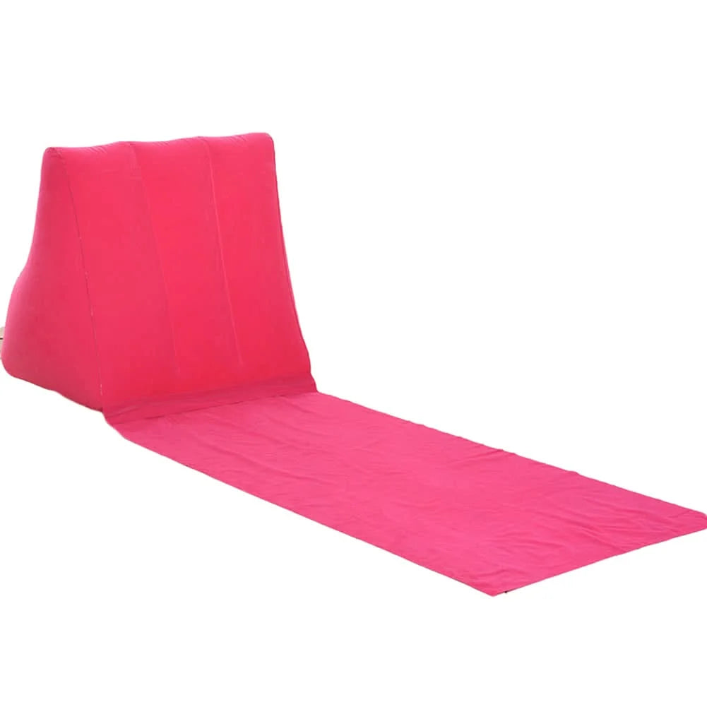 Inflatable Lounger Ergonomic Backrest Lightweight & Waterproof