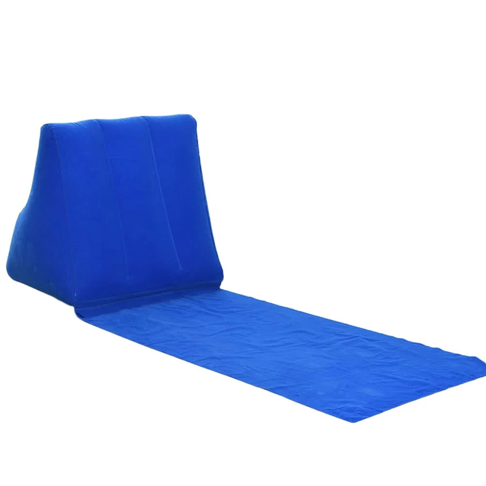 Inflatable Lounger Ergonomic Backrest Lightweight & Waterproof
