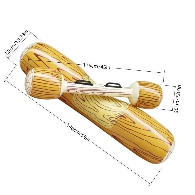 Inflatable Pool Lounger Lightweight & Durable Eco-Friendly PVC 55 Inch