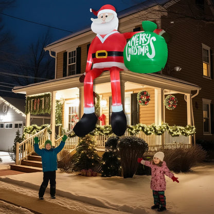 Inflatable Santa LED-Lit Waterproof 8 Ft Tall