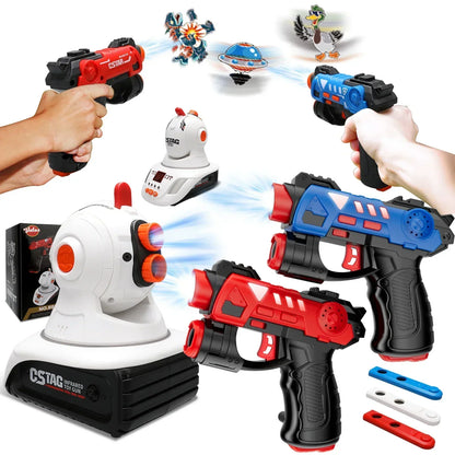 Infrared Projector Game Two Blasters Screen-Free Play