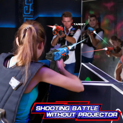 Infrared Projector Game Two Blasters Screen-Free Play