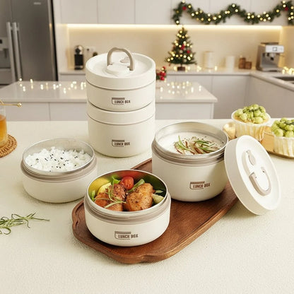Insulated Lunch Box Stainless Steel Leak-Proof Double-Walled Insulation