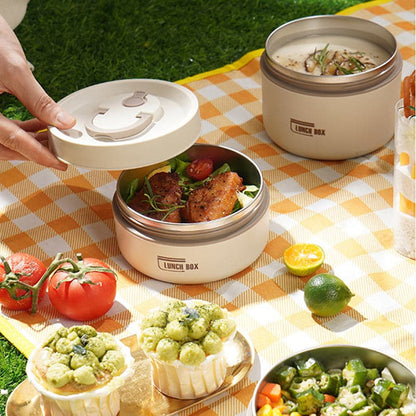 Insulated Lunch Box Stainless Steel Leak-Proof Double-Walled Insulation
