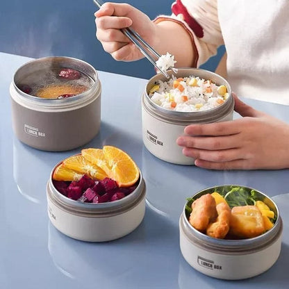 Insulated Lunch Box Stainless Steel Leak-Proof Double-Walled Insulation