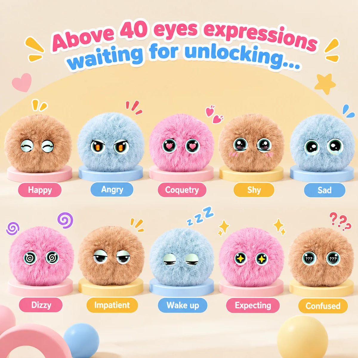 Interactive Plush Toy Voice Chat Touch-Responsive Rechargeable