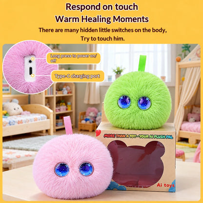 Interactive Plush Toy Voice Chat Touch-Responsive Rechargeable