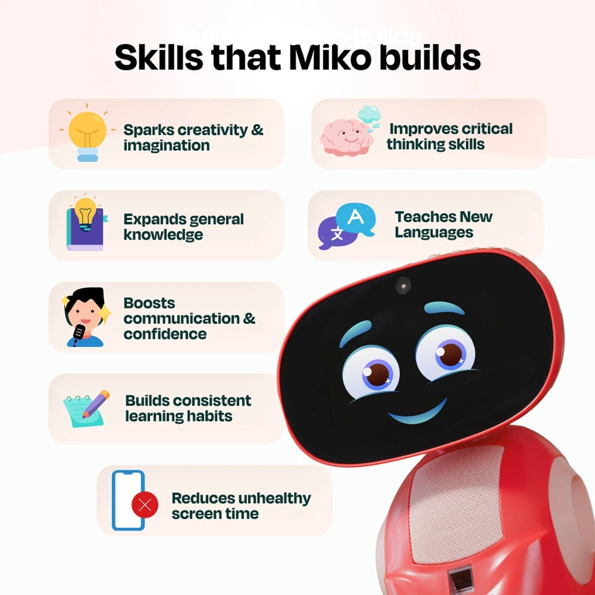 Interactive Robot Face & Voice Recognition HD Display