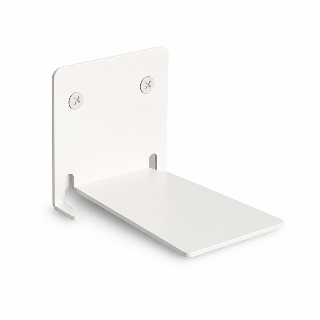 Invisible Wall-Mounted Coated Iron Floating Bookshelf
