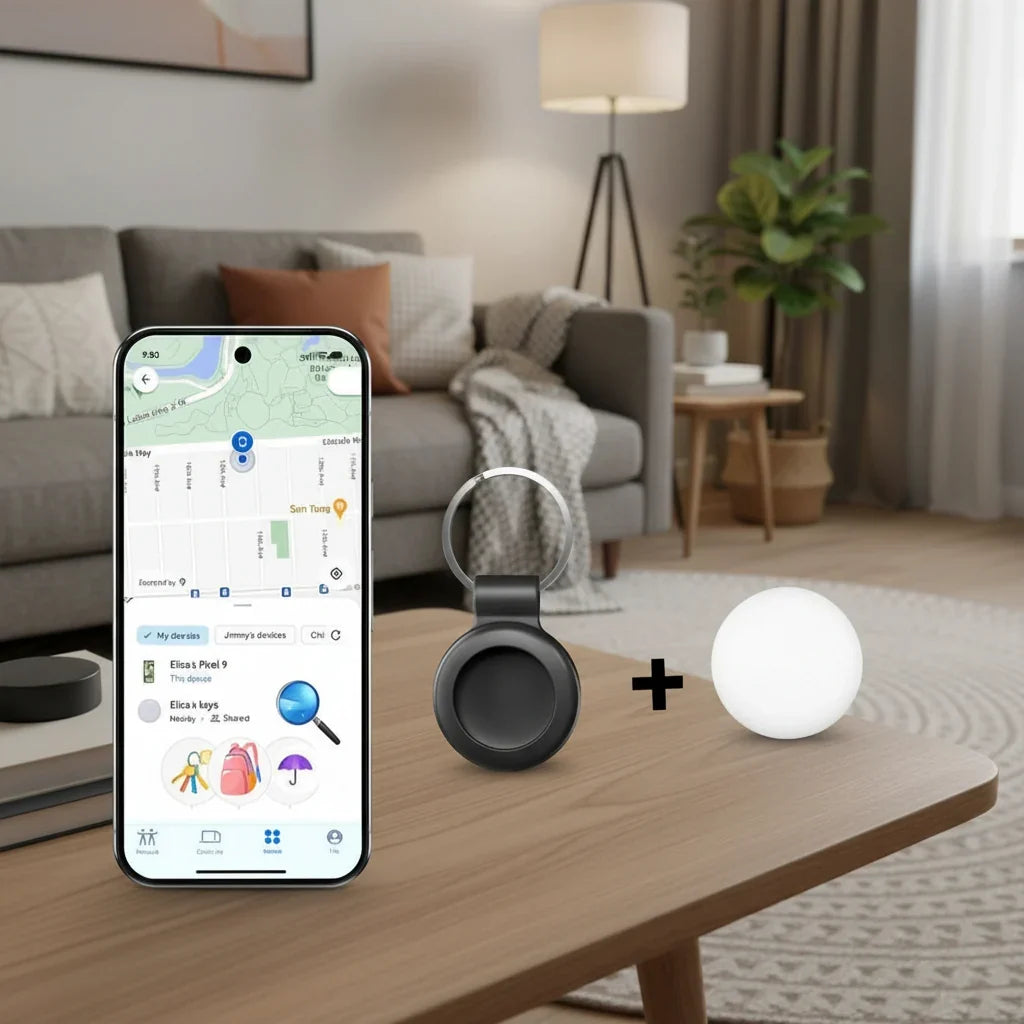 Item Tracker Bluetooth Find My Compatible Compact Keyring