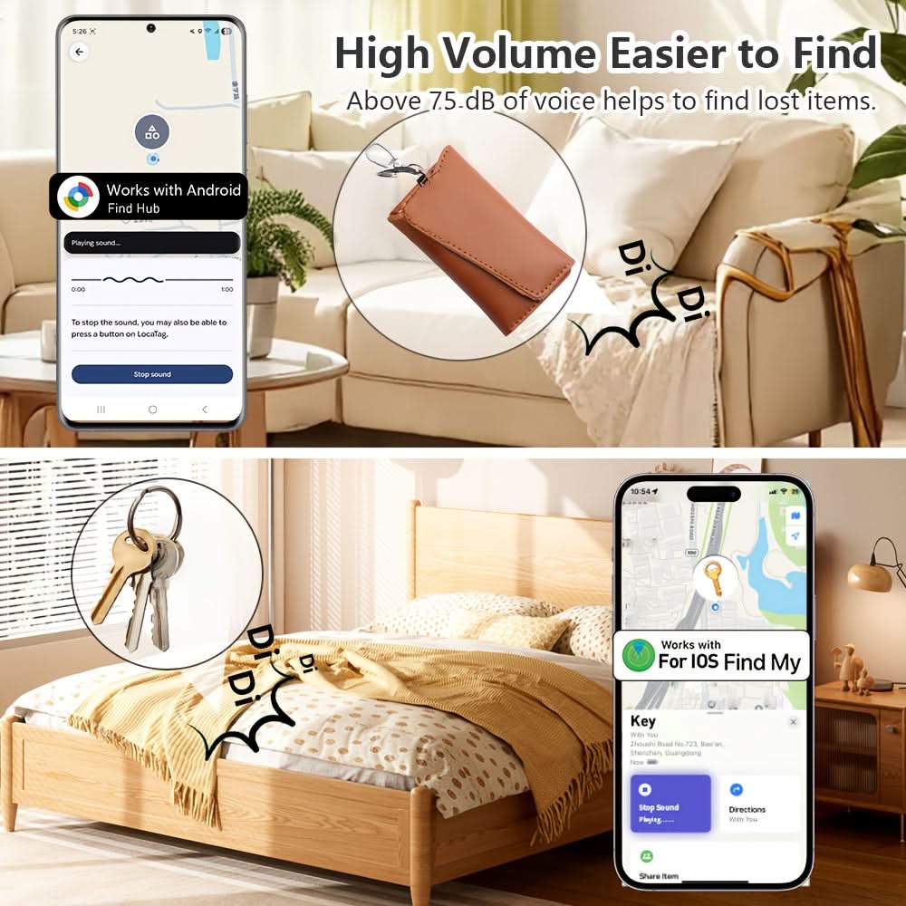 Item Tracker Dual-System Compact & Lightweight