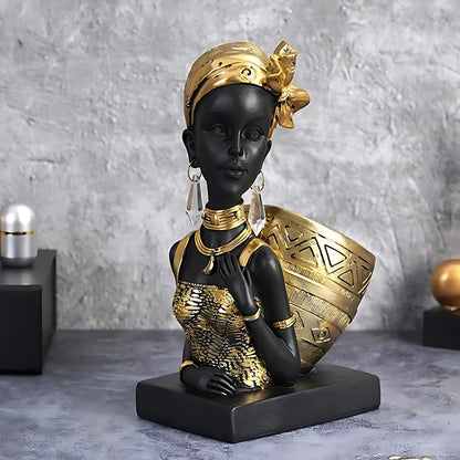 Jewelry Holder Resin Female Figure Trinket Tray