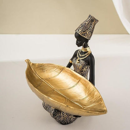 Jewelry Holder Resin Female Figure Trinket Tray