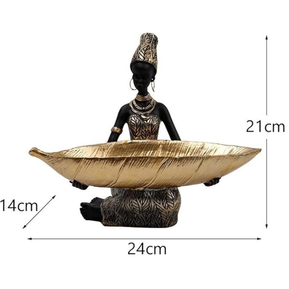 Jewelry Holder Resin Female Figure Trinket Tray