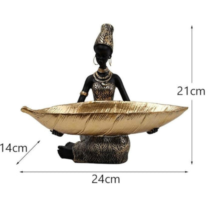 Jewelry Holder Resin Female Figure Trinket Tray