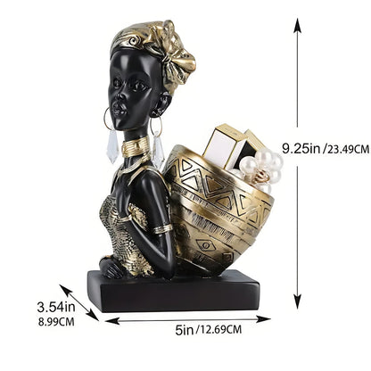 Jewelry Holder Resin Female Figure Trinket Tray