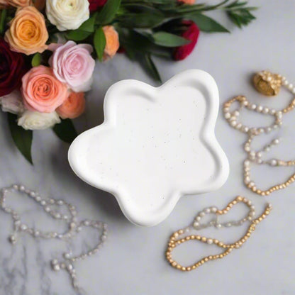 Jewelry Organizer Tray Polished Ceramic Irregular Design