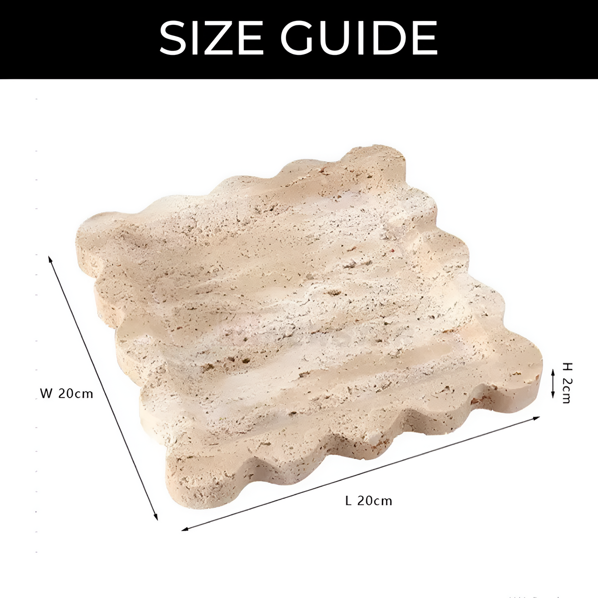 Jewelry Tray Handcrafted Scalloped Marble