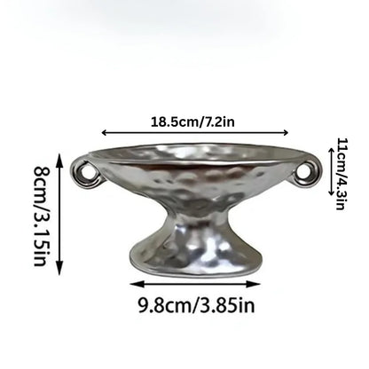 Jewelry Tray Oval Ceramic Dual Handles