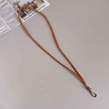Key Holder Strap Leather Metal Clasp Lightweight Design