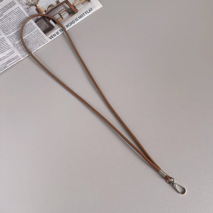 Key Holder Strap Leather Metal Clasp Lightweight Design