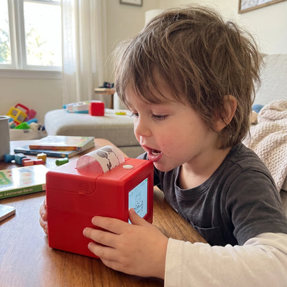 Kids AI Drawing Printer Voice-Activated Inkless Sticker Printing