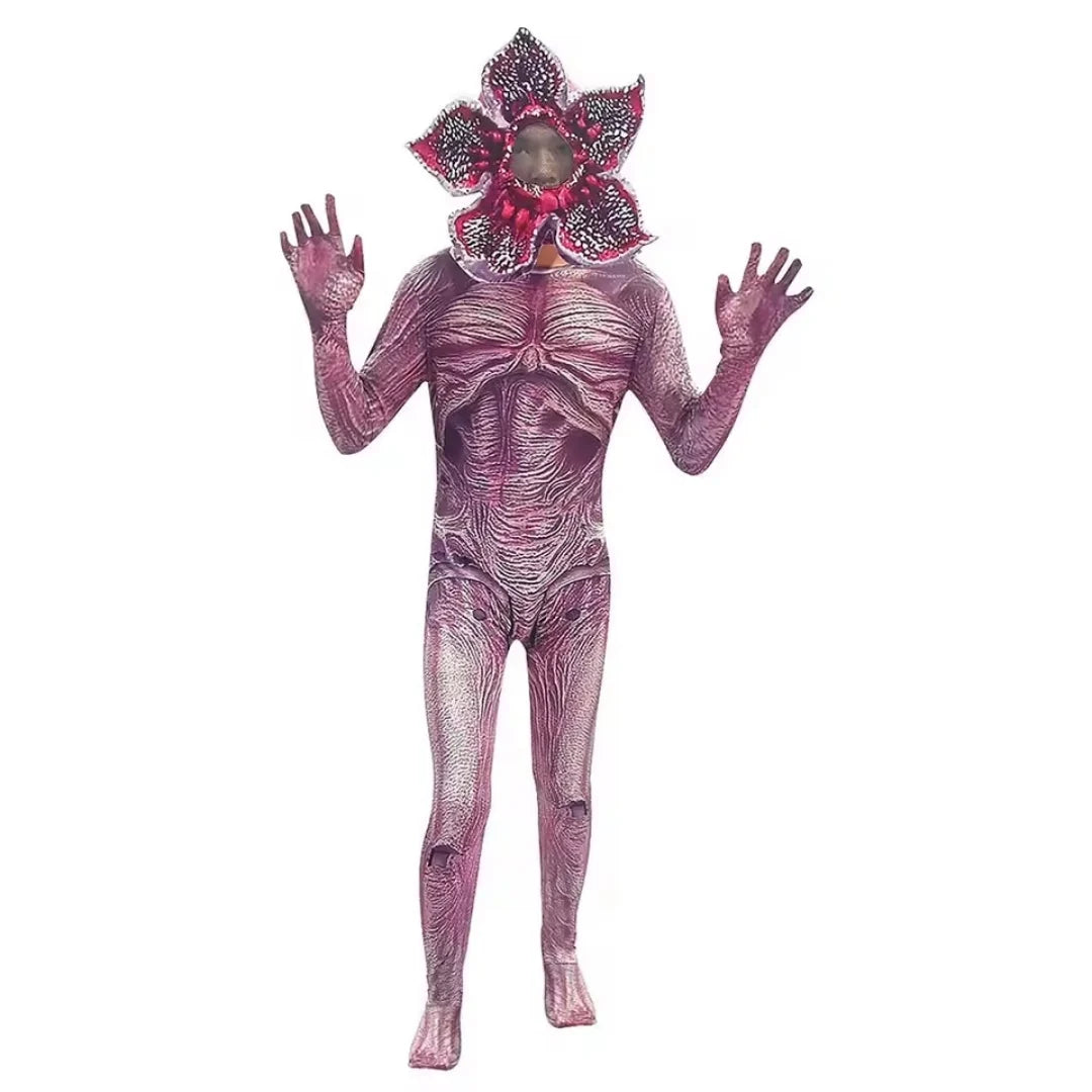 Kids Creature Costume Jumpsuit & Petal Mask Set