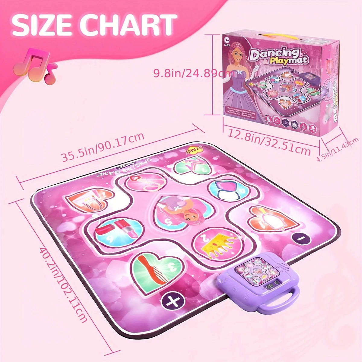 Kids Dance Mat Screen-Free Musical Scoring Game
