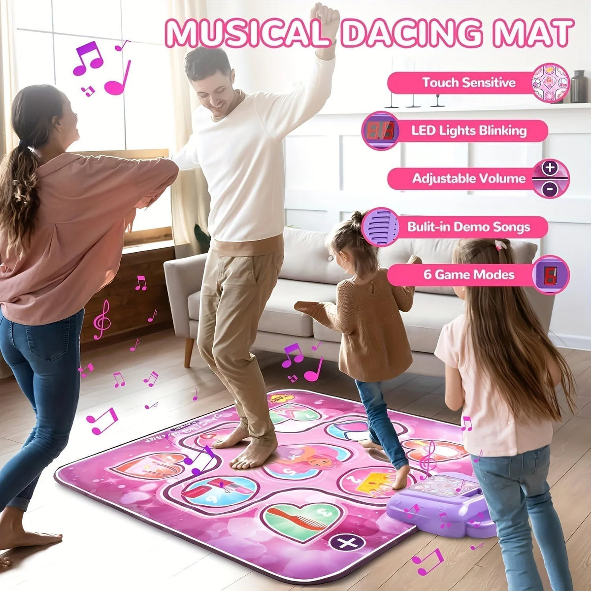 Kids Dance Mat Screen-Free Musical Scoring Game