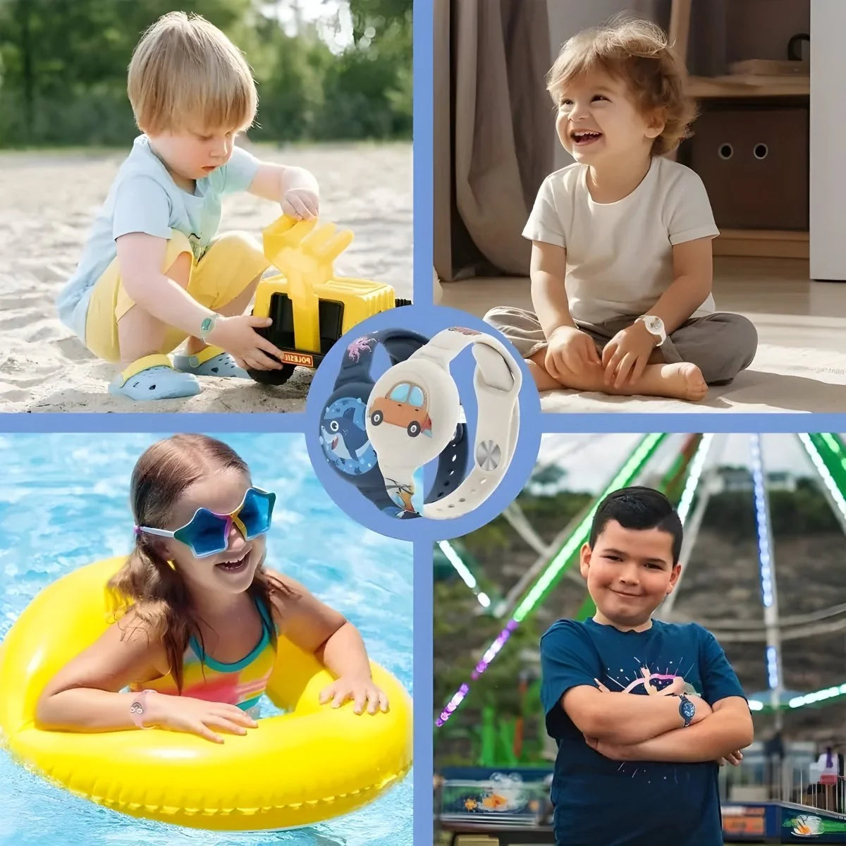Kids GPS Bracelet Real-Time Tracking Adjustable Fit
