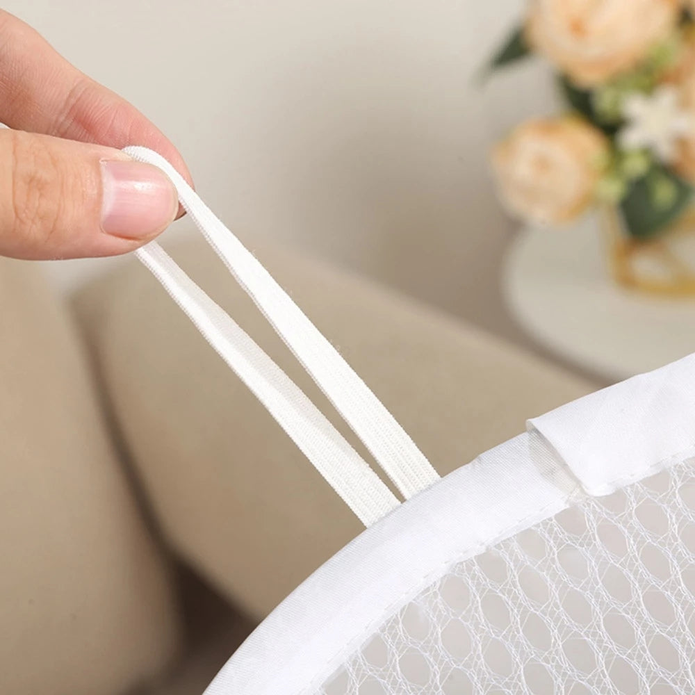 Kids Laundry Basket Animal Print Foldable Breathable Mesh