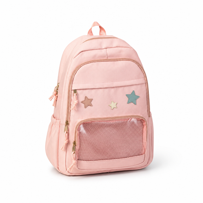 Kids School Backpack Clear Display Pocket Fits A4