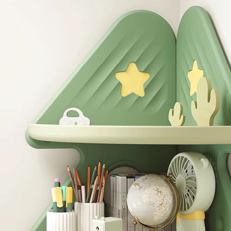 Kids Storage Shelf Four-Tier Christmas Tree Design