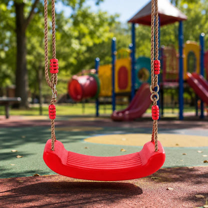 Kids Swing Seat Adjustable Height Reinforced Rope