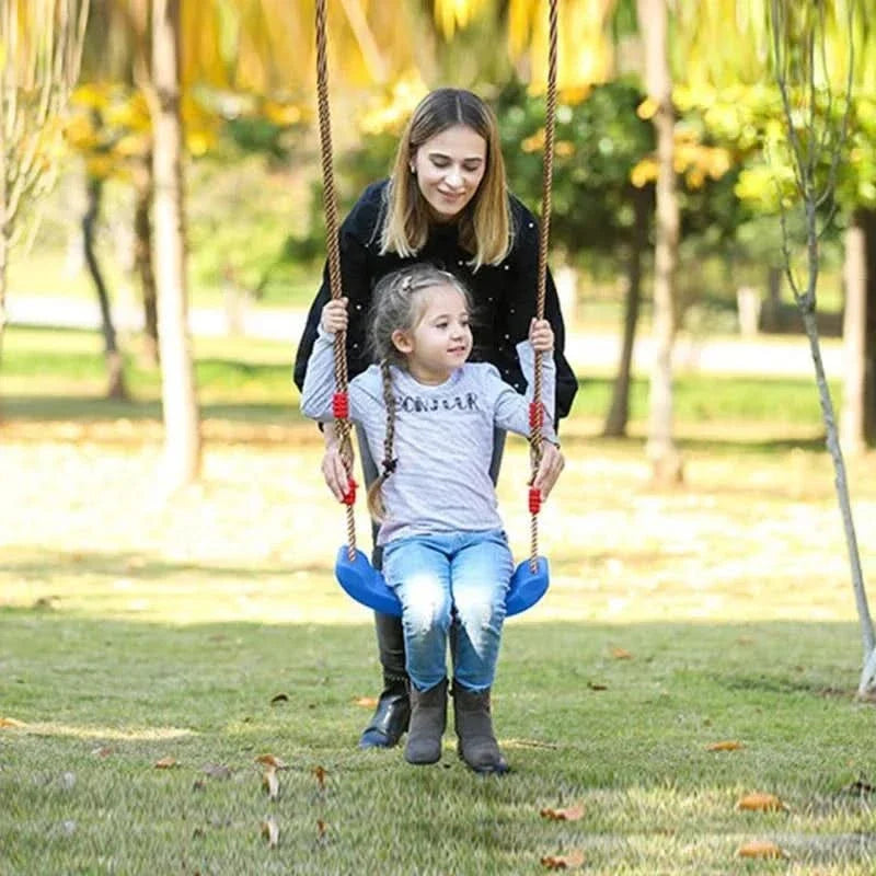 Kids Swing Seat Adjustable Height Reinforced Rope