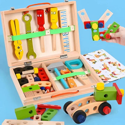 Kids Toy Tool Set 35 Pieces With Portable Storage Case