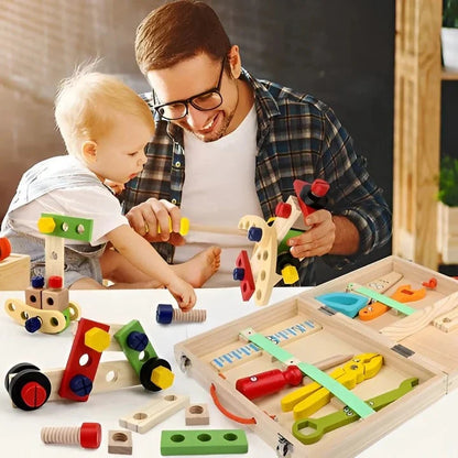Kids Toy Tool Set 35 Pieces With Portable Storage Case