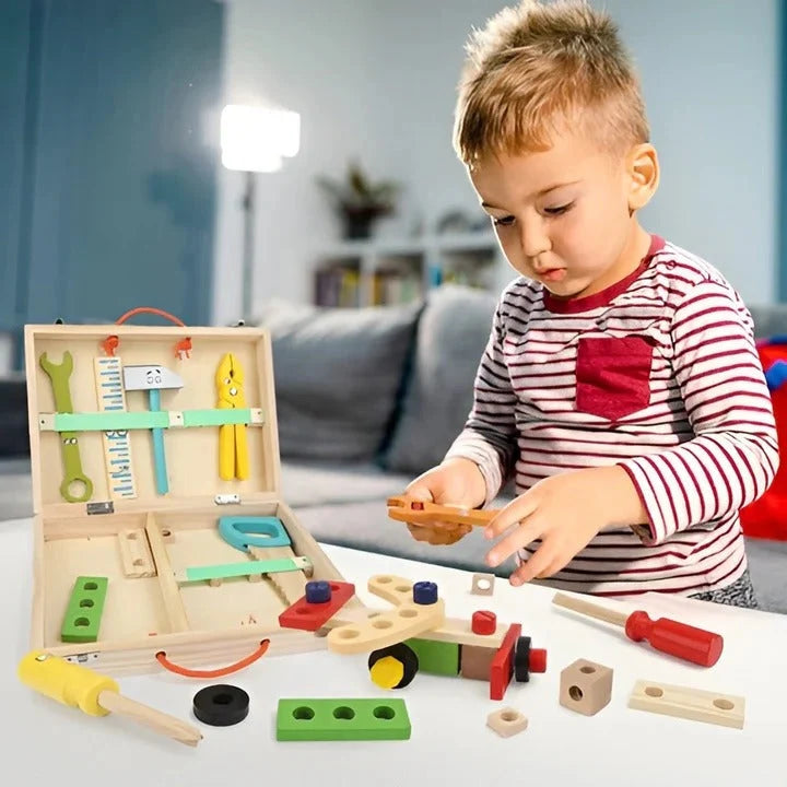 Kids Toy Tool Set 35 Pieces With Portable Storage Case