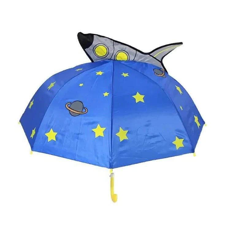 Kids' Umbrella Lightweight Manual Open & Close Animal Designs