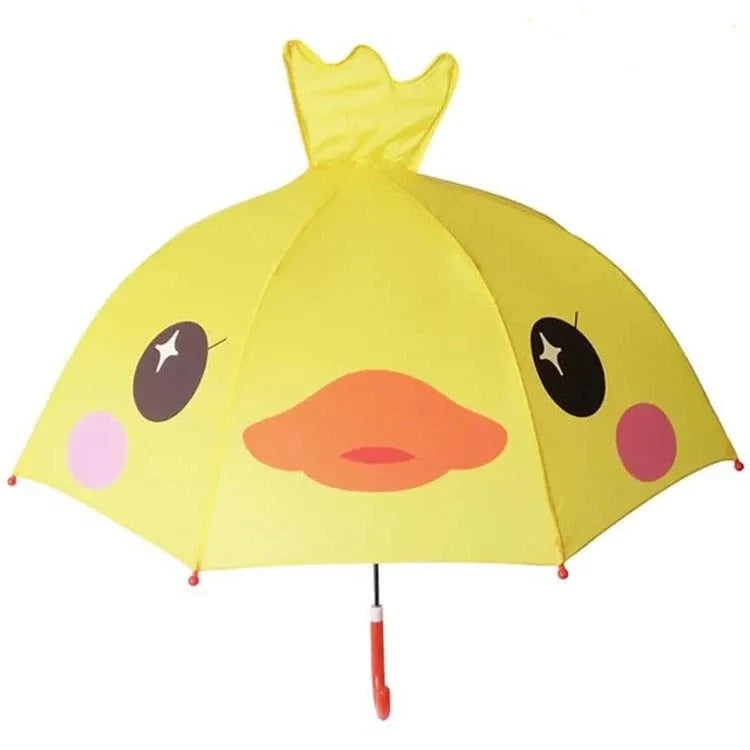 Kids' Umbrella Lightweight Manual Open & Close Animal Designs